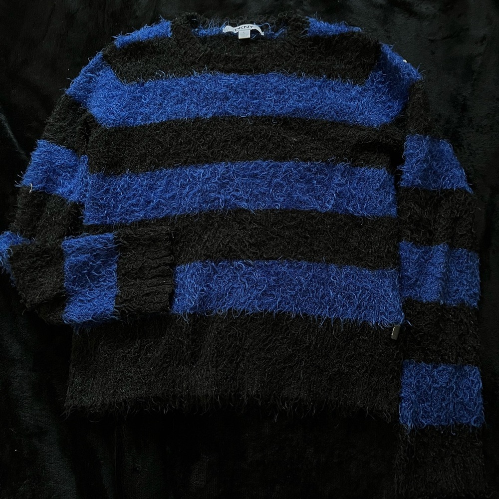 Black and Blue Striped Sweater